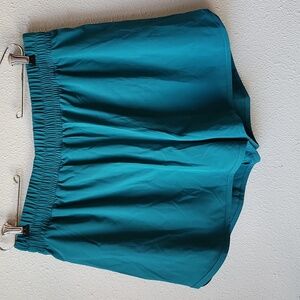 Beyond Yoga In Stride Lined Shorts, Lunar Teal Size XL